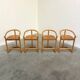 Set of four Allmilmö bar stools, 1980s