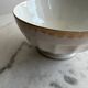 Bowl with gold rim
