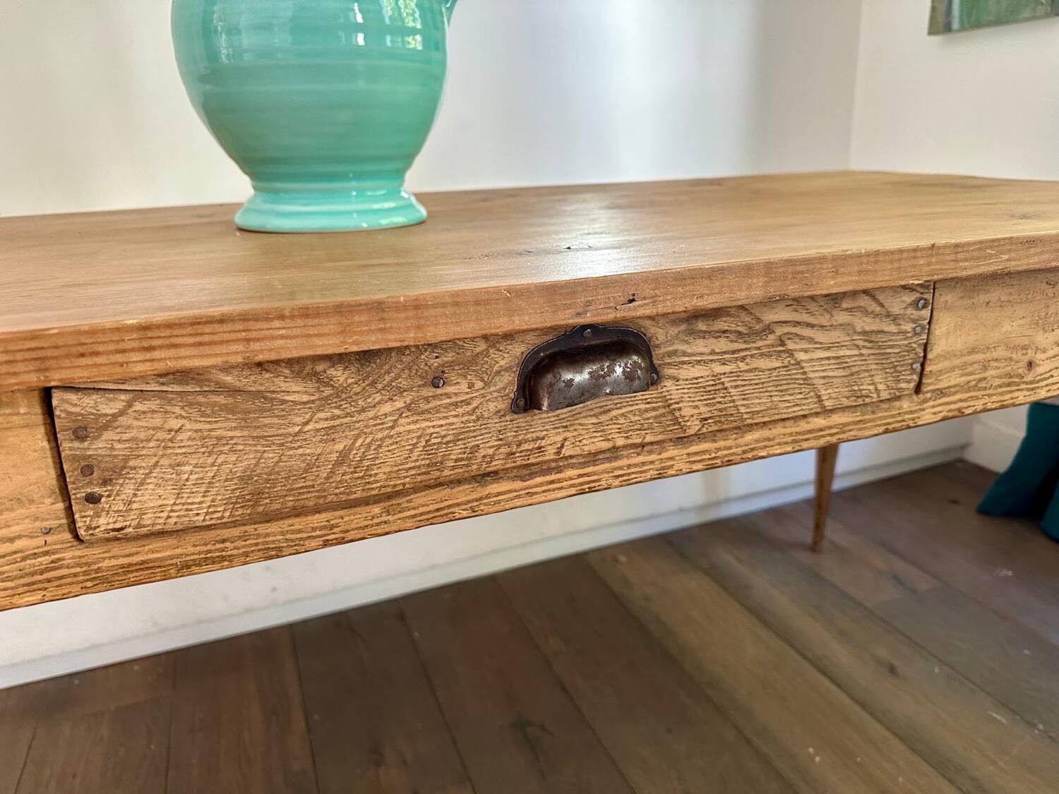 Solid oak farmhouse table