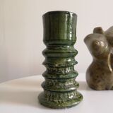 Enamelled ceramic candle holder, tamgroute