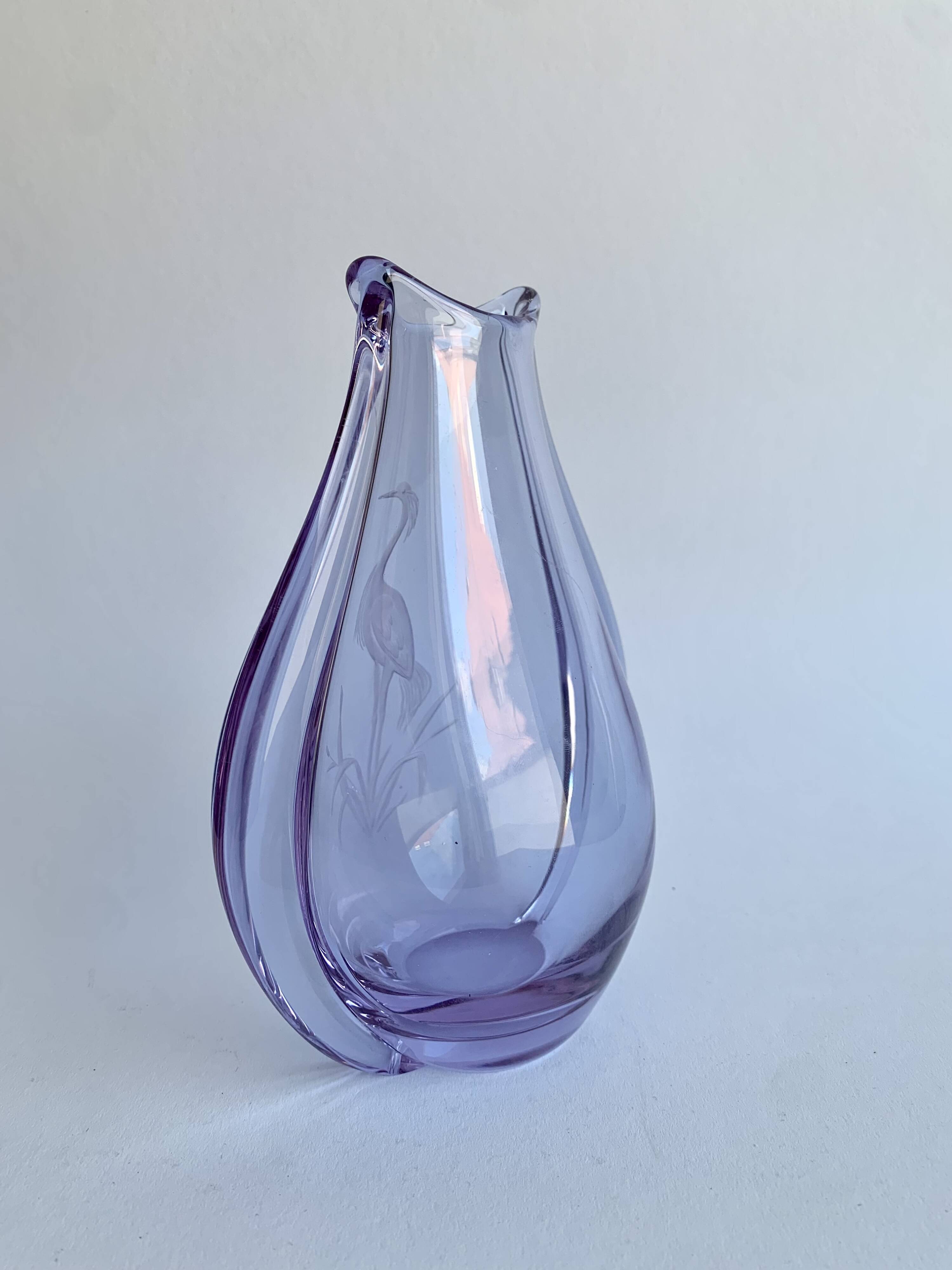 Vase by M. Klinger for Bohemian Glass, Czechoslova