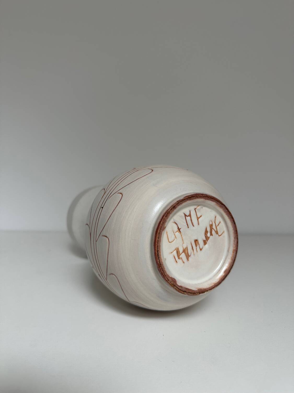 1970 ceramic vase from La Thuiliére