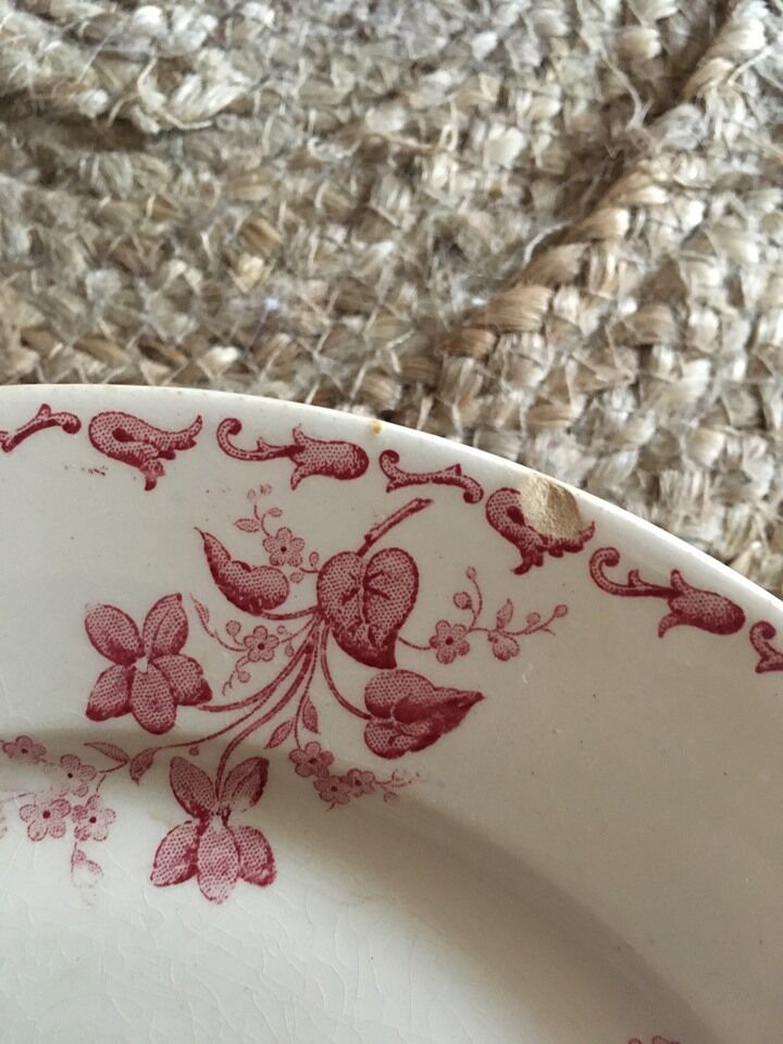 Flat plates Digoin Sarreguemines model "Margot"