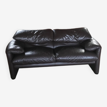 Sofa cuir luxe 2 places