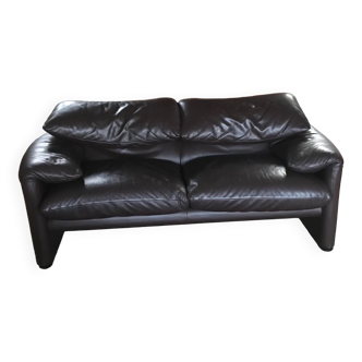 Sofa cuir luxe 2 places