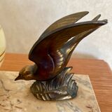 Vintage bird art deco lamp
