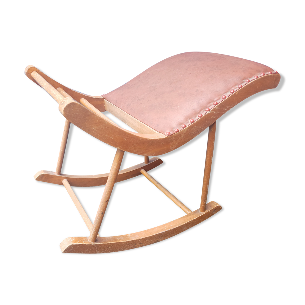 Wooden rocking footrest sale