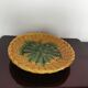 Vallauris' yellow and green ceramic plate