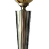 Silver bronze art deco table lamp