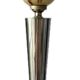 Lampe de table art déco bronze argenté