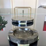 Inkwell Holder Mail Buffer Ashtray - Art Deco - Onyx Marble - Office