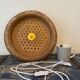 Vintage wall lamp in electric braided wicker to new