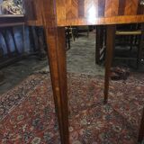Bouillotte table in marquetry, signed Pagny Fils, Paris, early 20th century