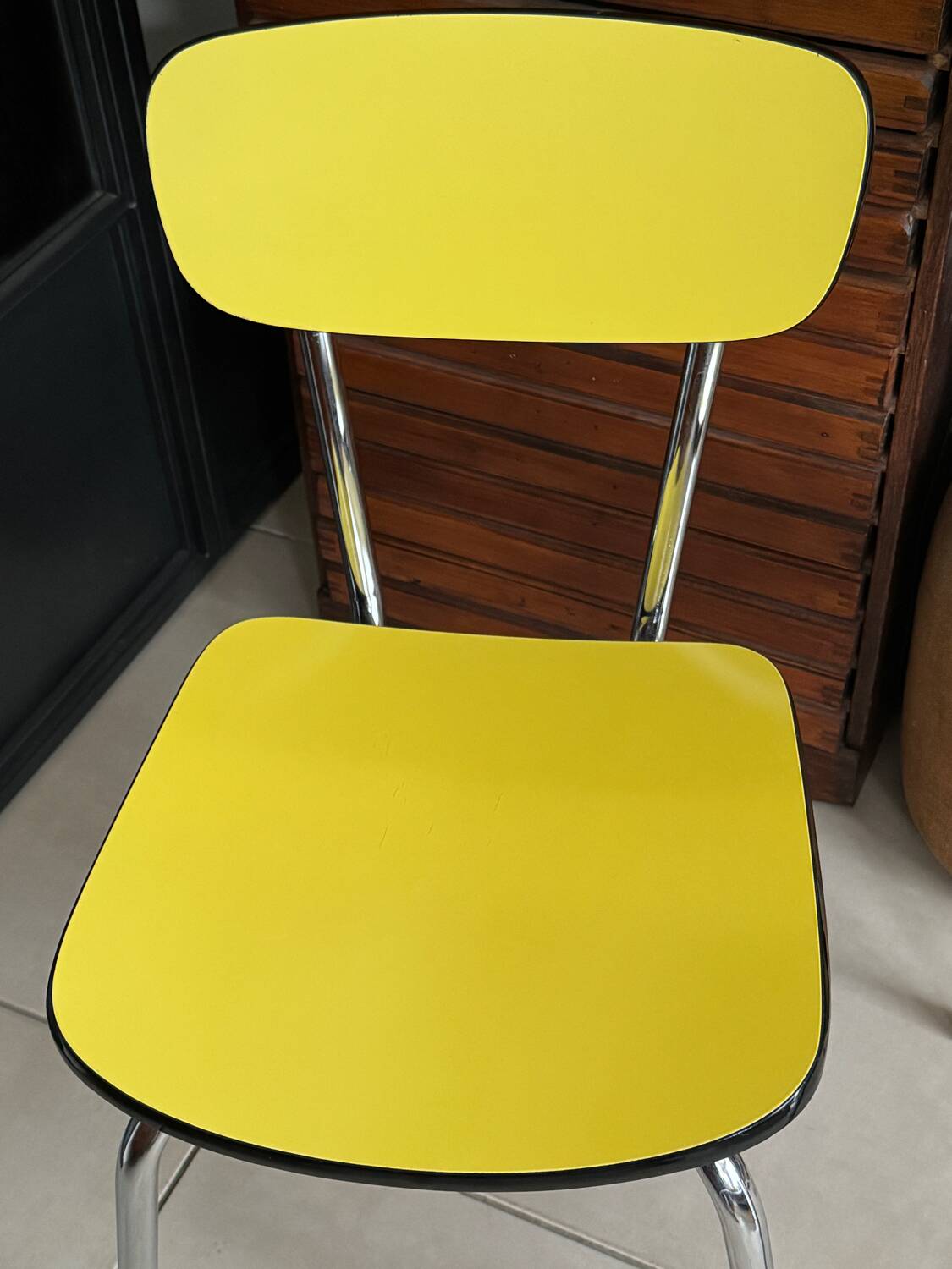Pair of vintage Formica chairs