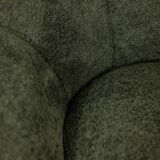 Pair of armchairs in bouclette fabric. Contemporary.