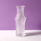Mid-Century Pressed Glass Vase by Václav Hanuš: Czech Retro Decor