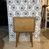 Sienna wooden bedside table in Scandinavian style