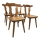 Set of 4 pine chairs