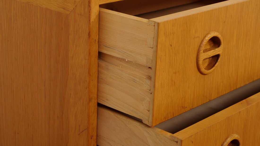Commode vintage | 3 tiroirs | Arne Wahl Iversen | Chêne