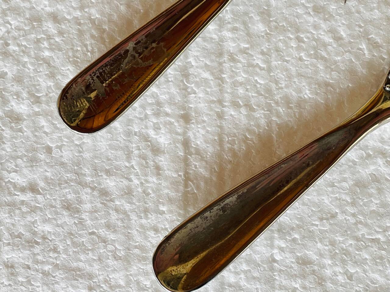 Set of 6 lobster forks and tongs, silver plated metal by Silea, circa 70