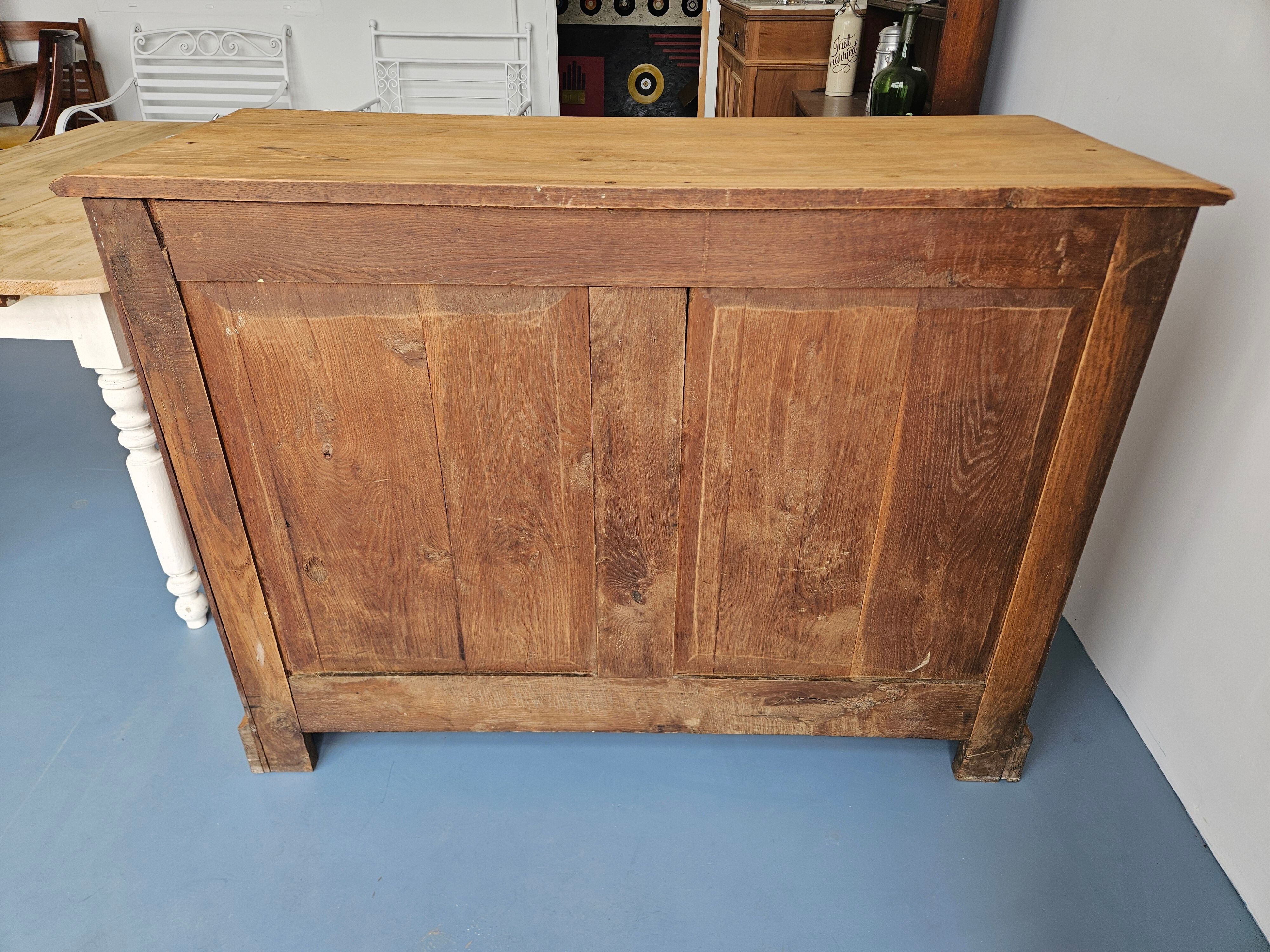 Buffet bois aerogommé et restauré