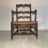Fauteuil Provençal paillé - XVII eme siècle