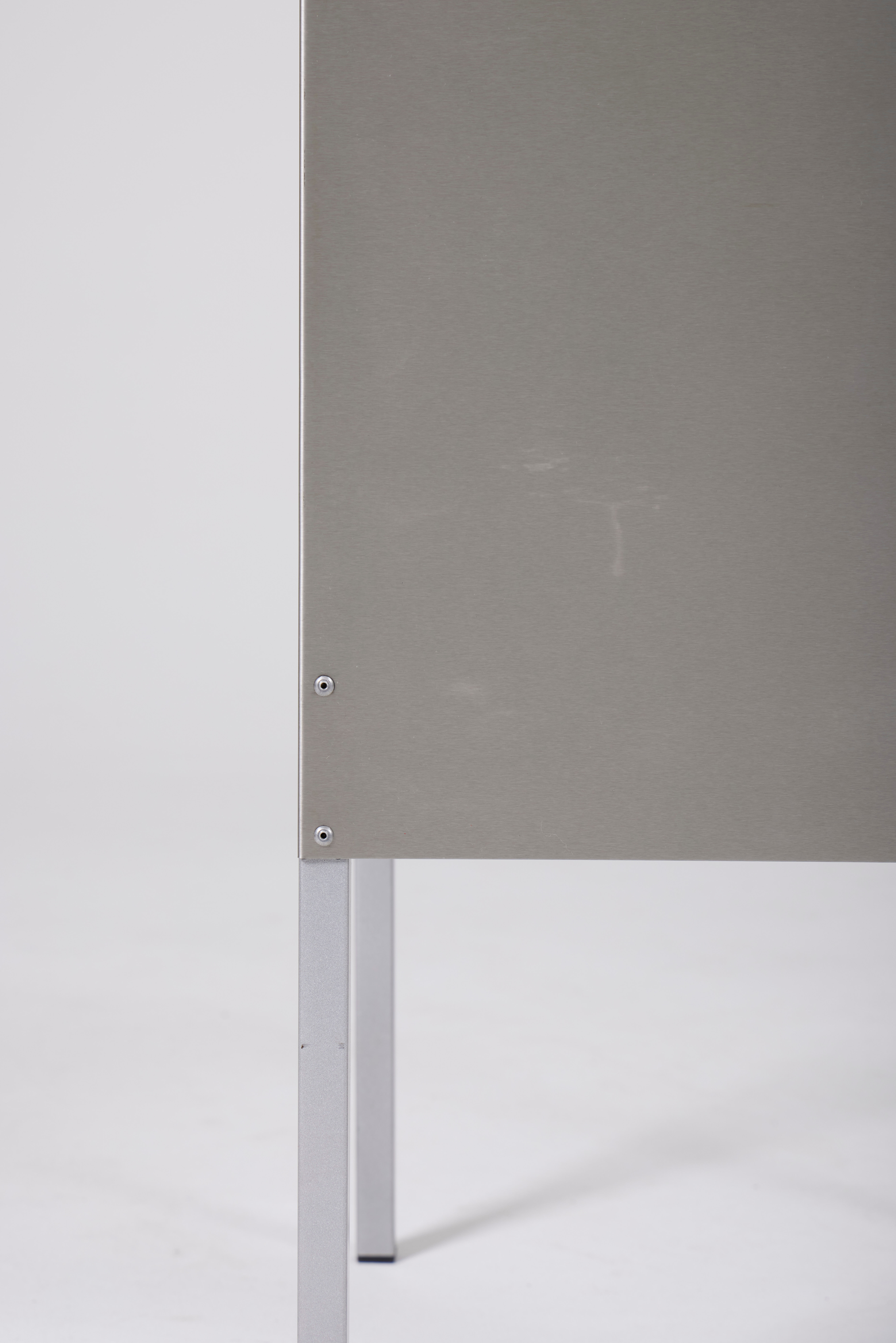 Ensemble de chaises en aluminium, Belgique 1980s