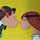 Kiraz poster Valentine's National Lottery vintage 70/80s
