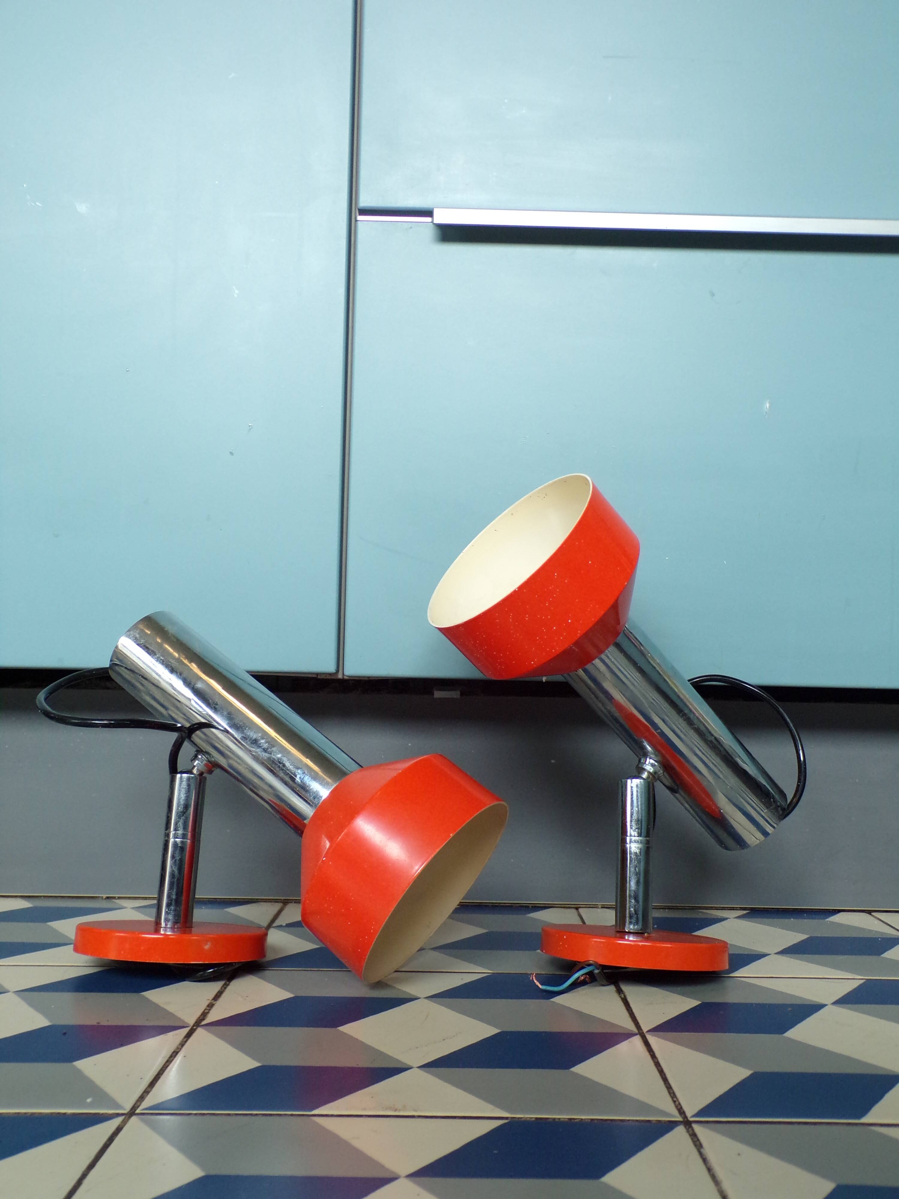 Pair of German wall lights 1970