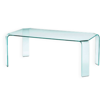 Glass table "Ragno" - Vittorio Livi - FIAM - 1980