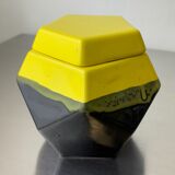 German 1970s geometric cigarette box in ceramic