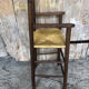 High chair baby wood & mulched seat
