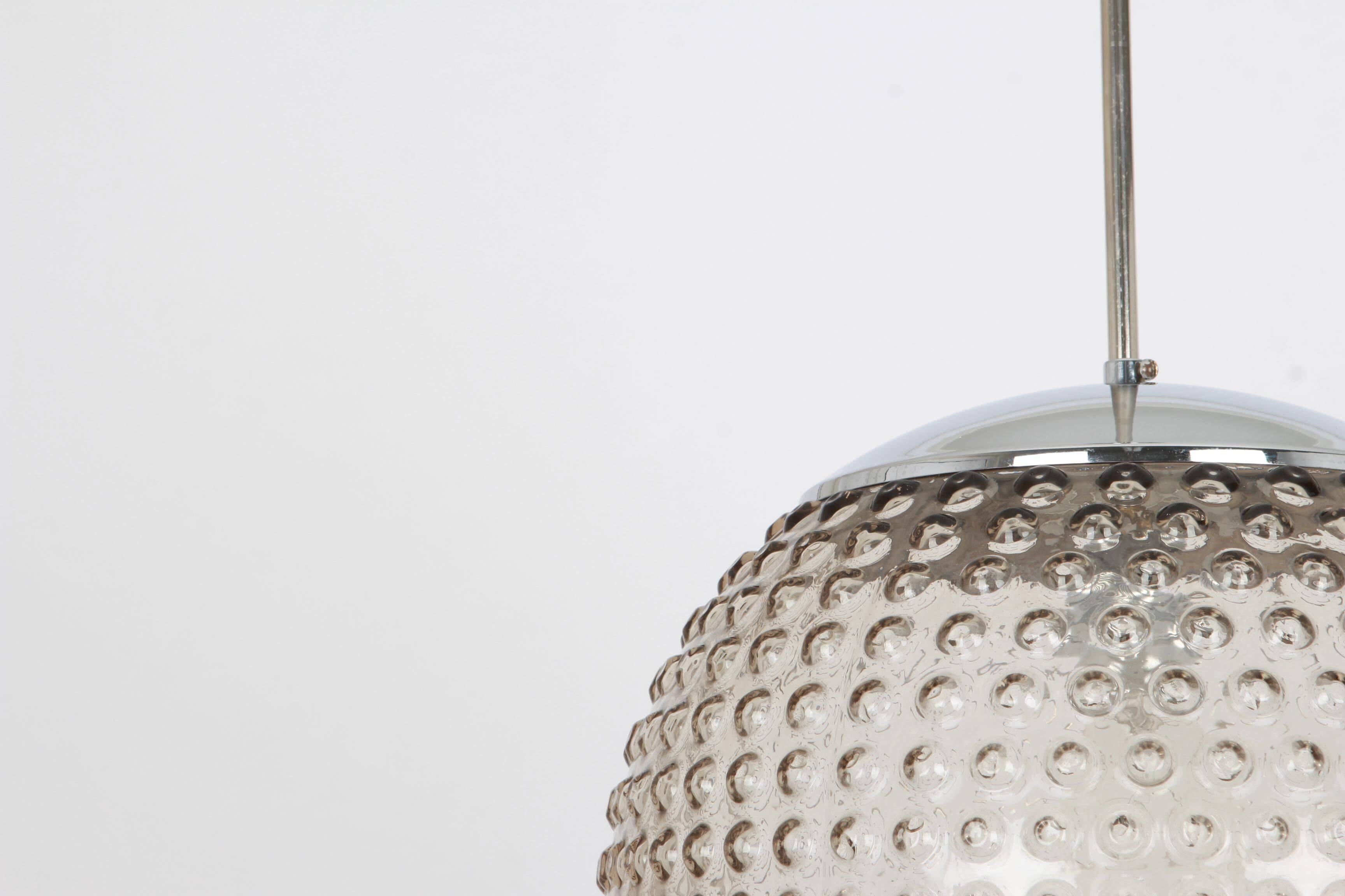 Glass pendant lamps by Rolf Krüger for Staff, Germany 1970s