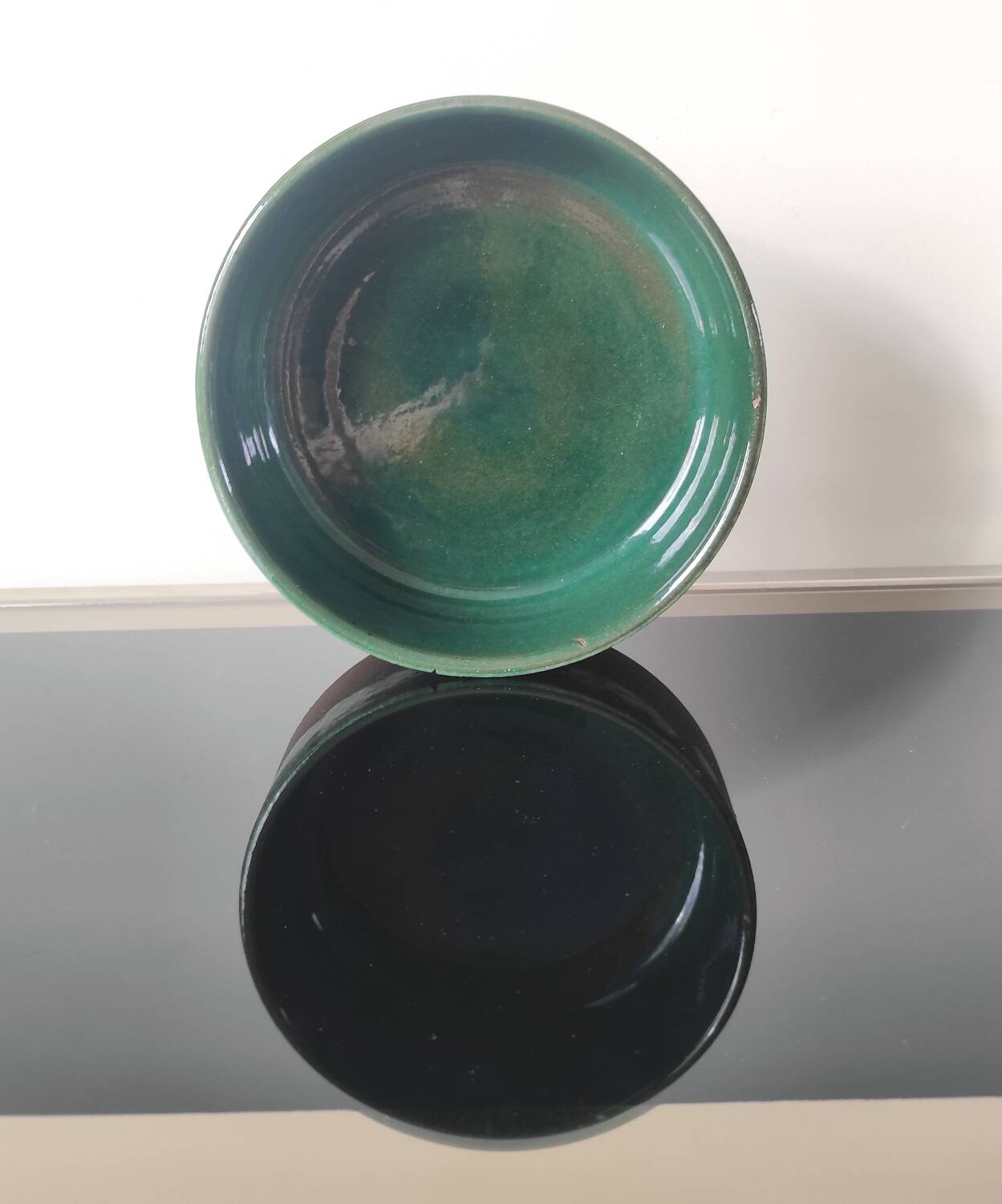 Plat en céramique émaillée, 70's