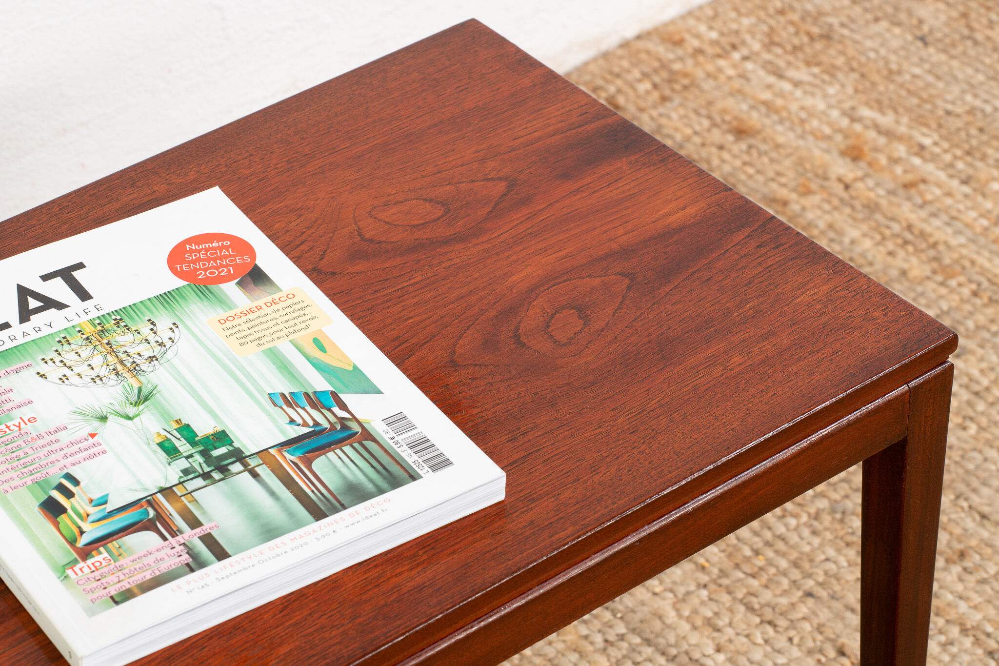 Vintage Scandinavian coffee table – 84 cm