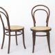 Set of 2 Antique Thonet Bentwood Chairs, Vienna Cafe Chairs, Early 1900s