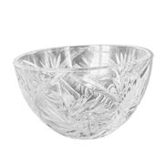 Pinwheel cut crystal bowl - bowl - empty pocket