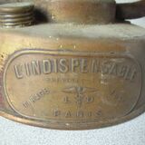 Old storm lamp lantern l'Indispensable Paris brass glass workshop decoration