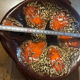 6 vintage fish plates signed Marius Giuge - Vallauris