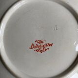 Rare Badonviller plates late 19th mistletoe decor