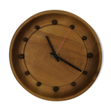 Wall clock in elm wood design