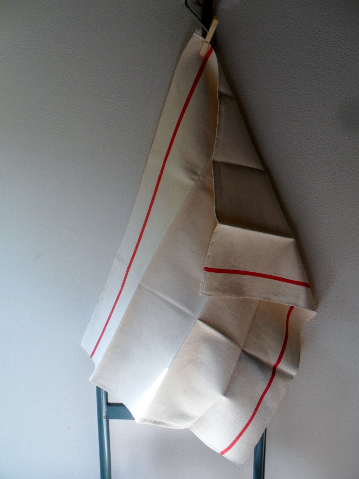 Set of 6 old cloths in linen and hemp