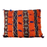 Orange Berber cushion vintage Kilim style