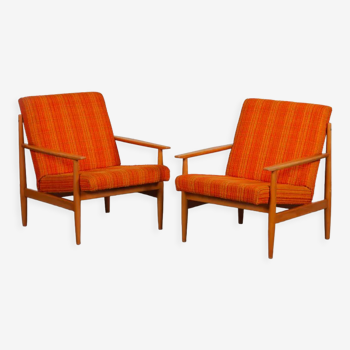 Pair of wooden armchairs from the 1970s