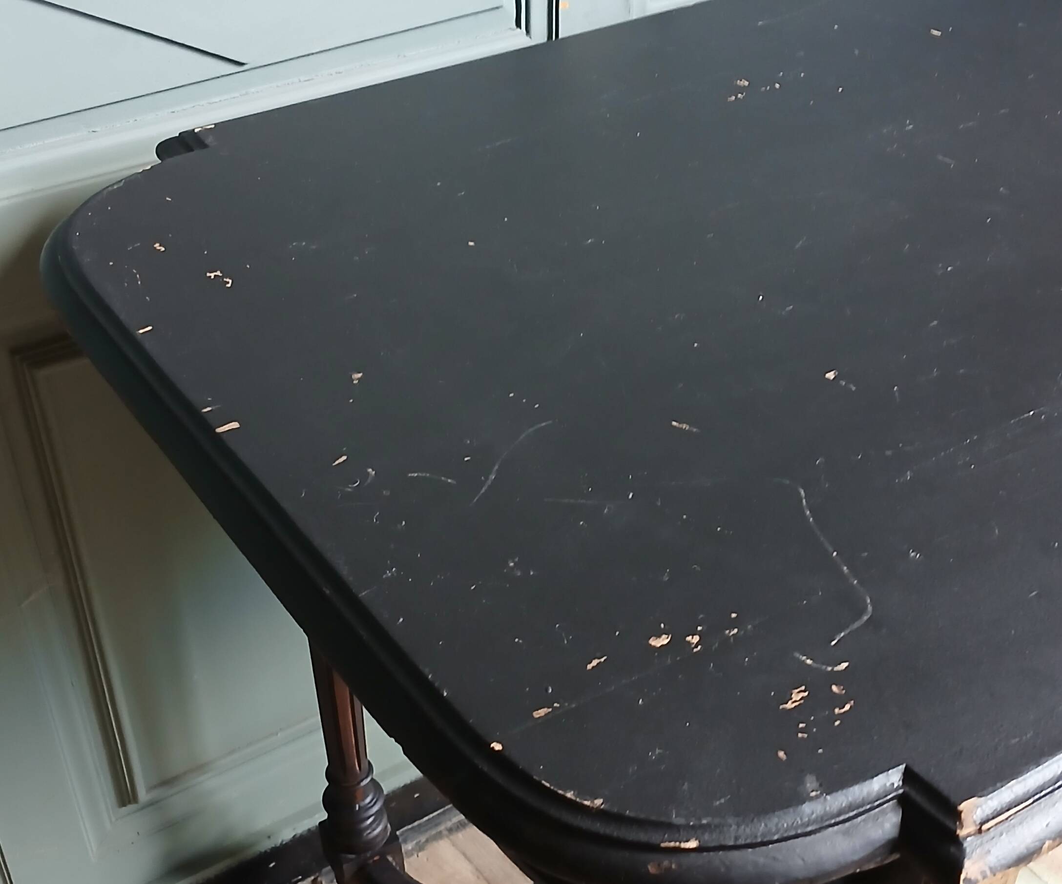 Table de milieu, bureau Napoléon III en bois massif 19ème siècle