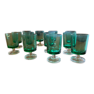 Green digestive glasses