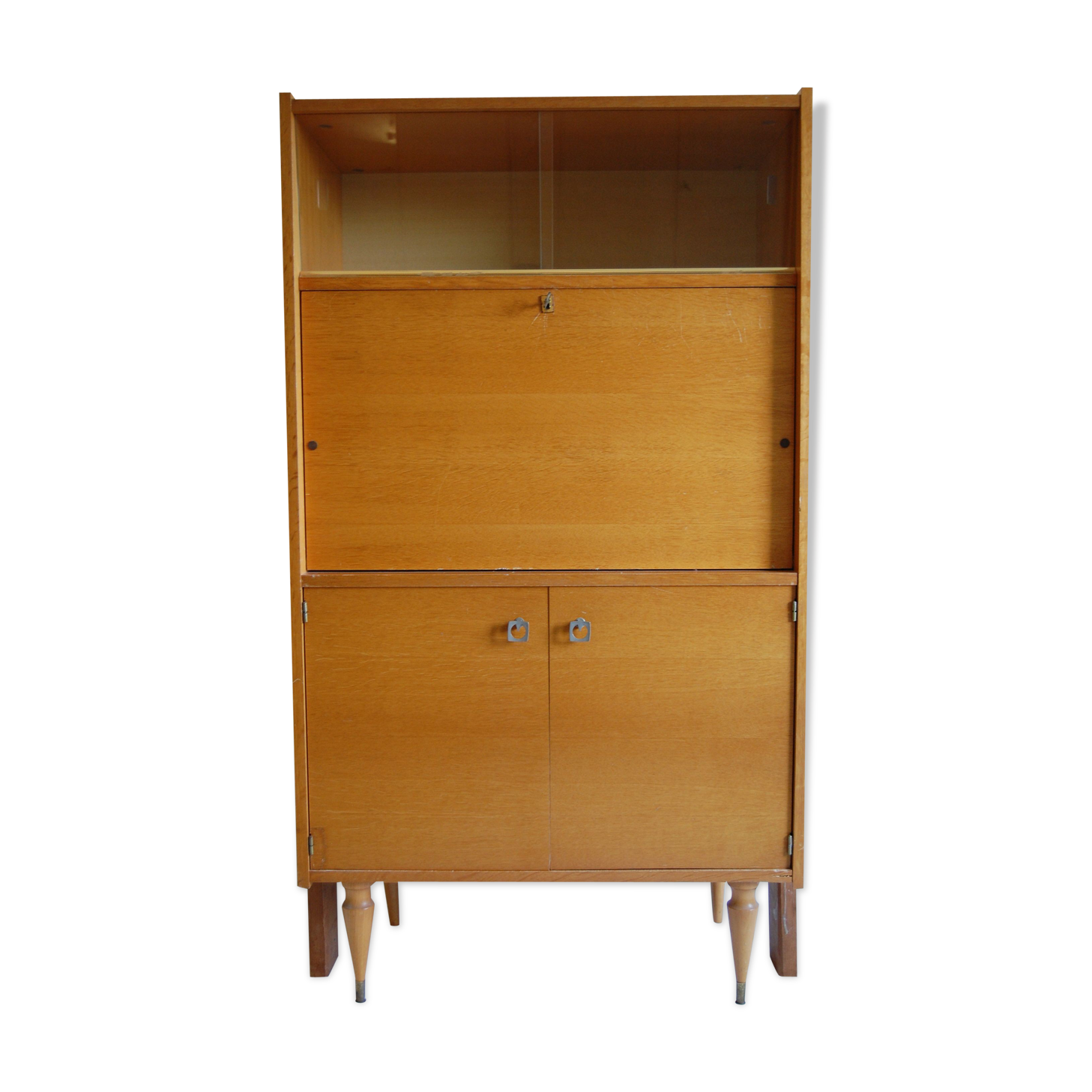 Secrétaire vitrine années 60