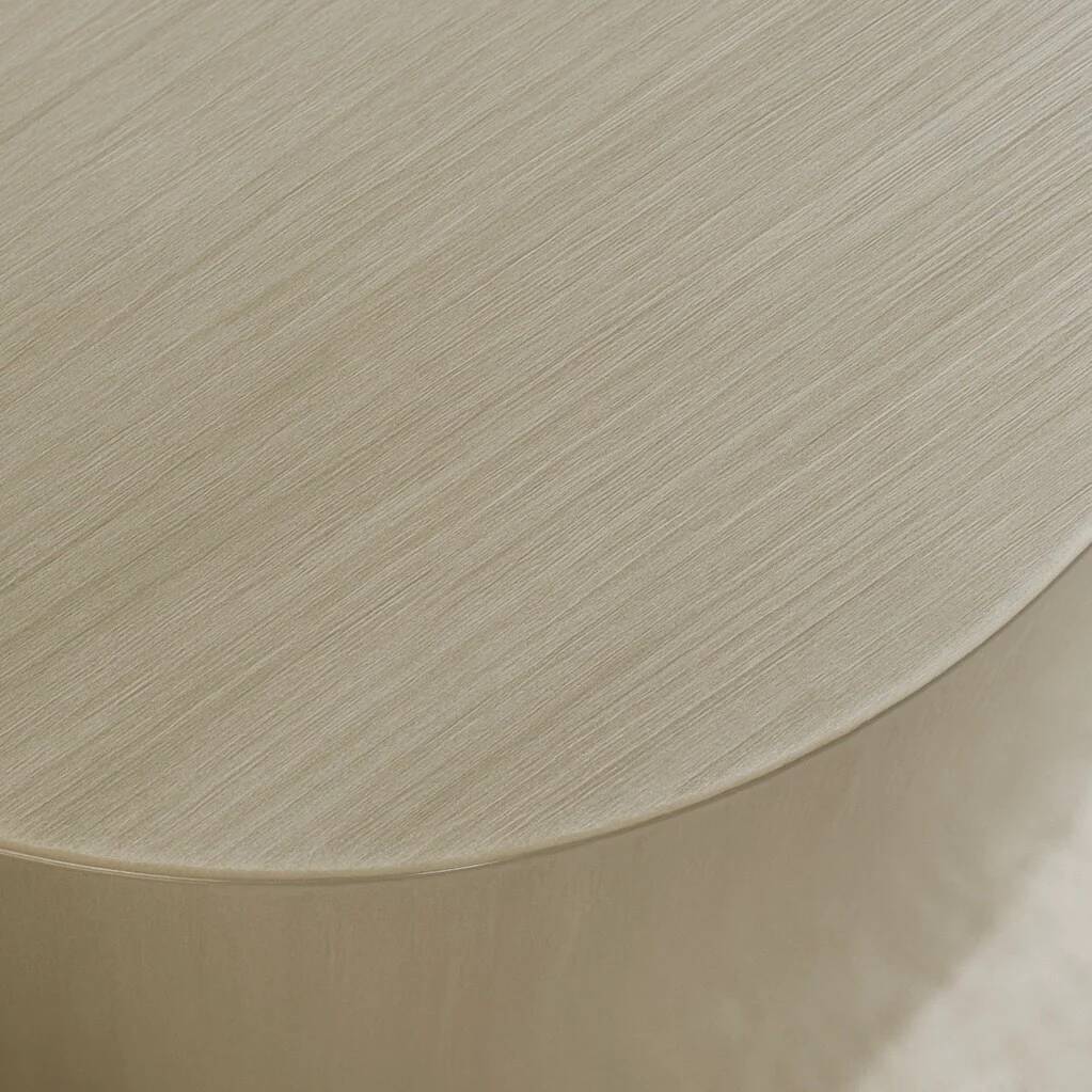 Table basse Silhouette Bone – acier inoxydable brossé