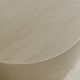 Table basse Silhouette Bone – acier inoxydable brossé
