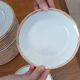 Service of 22 flat plates and 6 deep plates "Auray" - Philippe Deshoulières